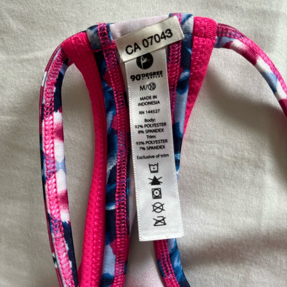 Girls pink athletic tank top with a double layer - Picture 6 of 8